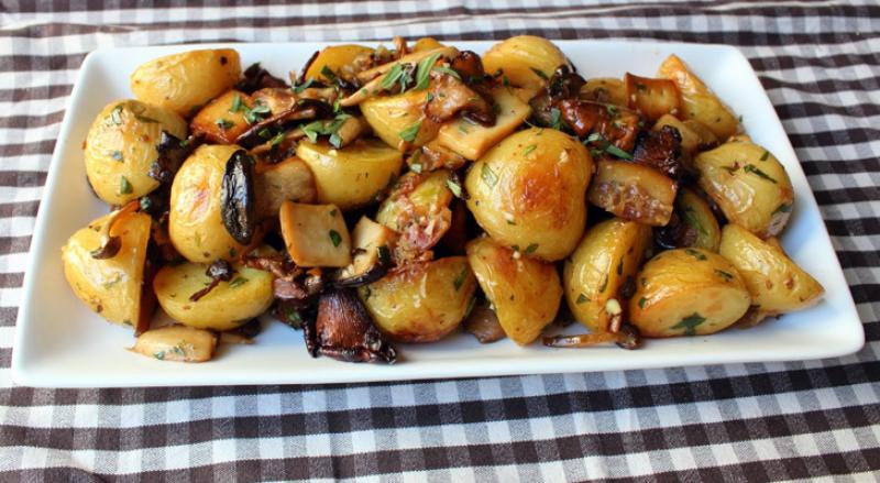 Fırında Mantarlı Patates Tarifi ve Malzemeleri