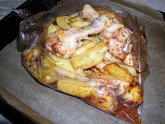 Fırında Poşette Tavuk Tarifi ve Malzemeleri